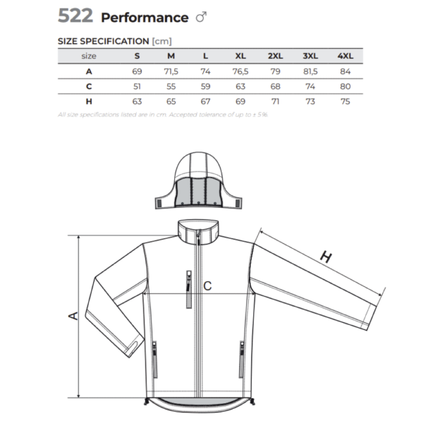 Performance Jacket for men's 522 522 picture#18