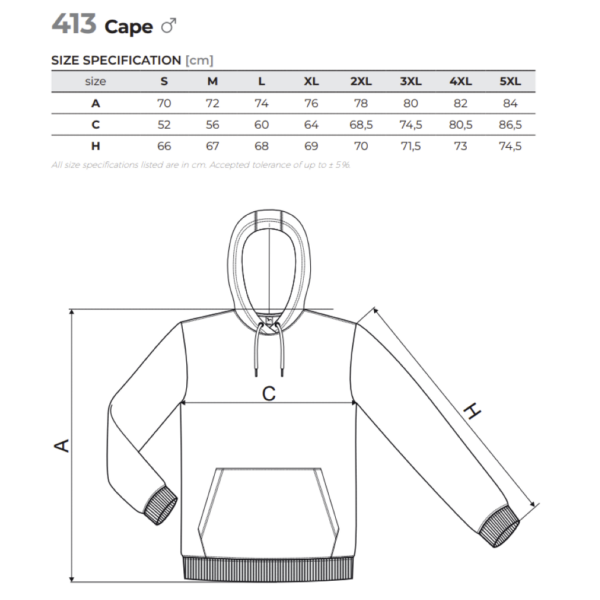 Cape Sweatshirt with hood 413 413 picture#57