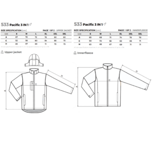 Pacific 3 in 1 Jackets-Vest 533 533 picture#28