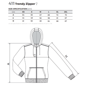 Женская толстовка на молнии Trendy Zipper 411 411 picture#45