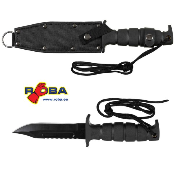 Pilot Knife, black, rubber handle, sheath 44413 picture#1