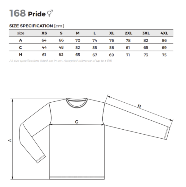 Quick-dry t-shirt with long sleeves Pride 168 168 picture#18