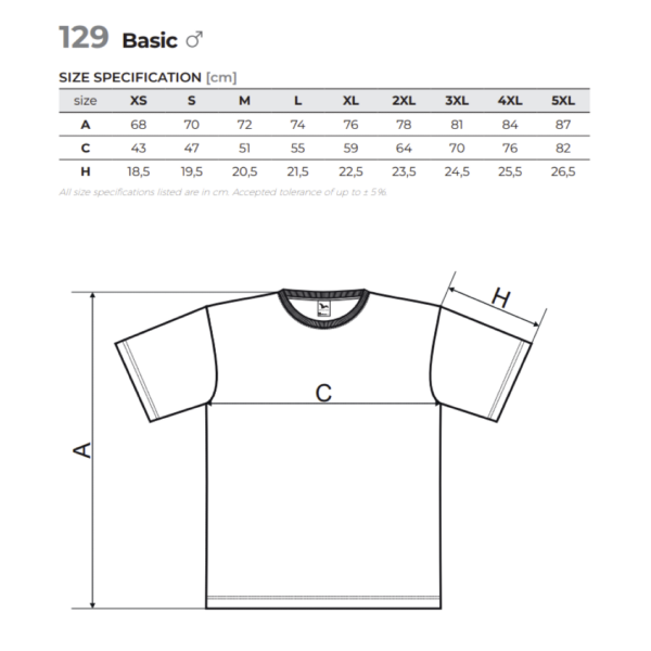 Cotton men's T-shirt Basic 129 129 picture#162