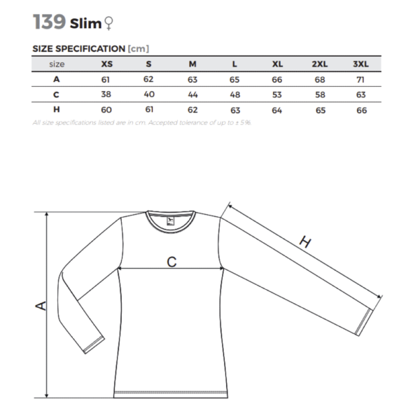 Женская футболка с длинным рукавом Slim 139 139 picture#45