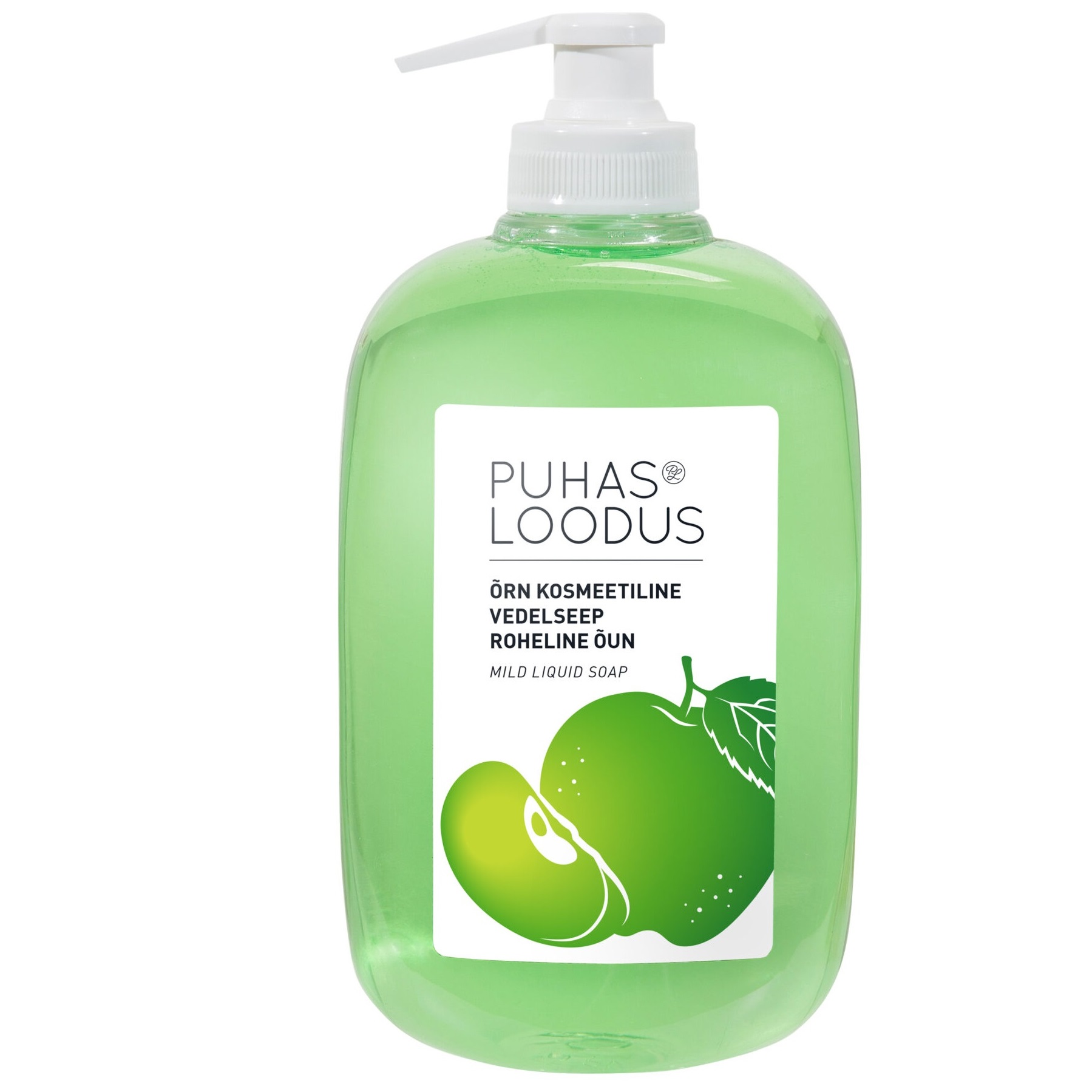 Gentle cosmetic liquid soap Green Apple Puhas Loodus 500 ml 1321 picture#0 Gentle cosmetic liquid soap Green Apple Puhas Loodus 500 ml 1321 picture#0