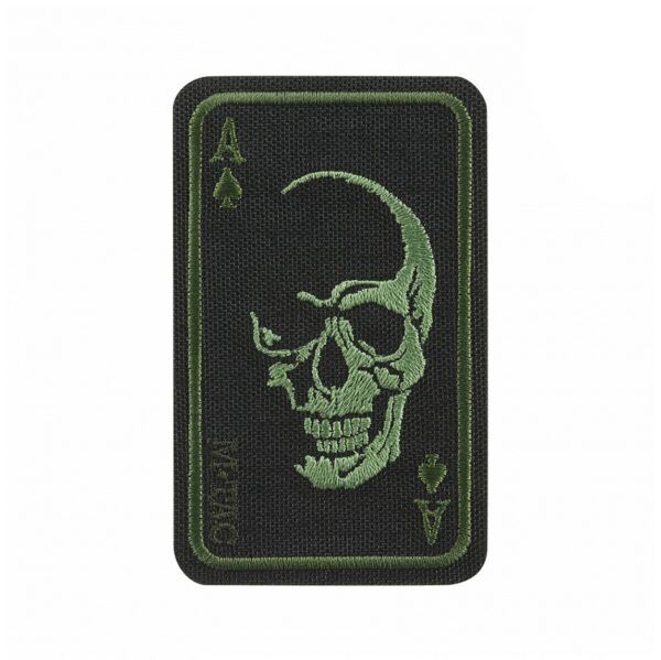 Black/Green FACE OF WAR patch (Ace of spades with skull) 51389201 picture#0