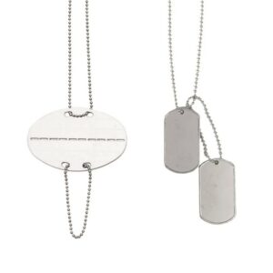 Dog tags and chains