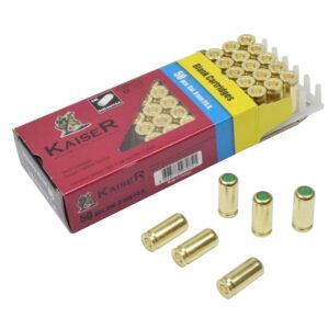 Blank Cartridges Kaiser 9 mm PAK steel case brass plated /50 pcs 500.S.K9 picture#0