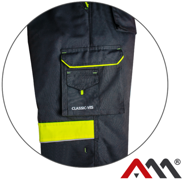 High visibility winter trousers CLASSIC-VIS-OC yellow CLASSIC-VIS-OC picture#1