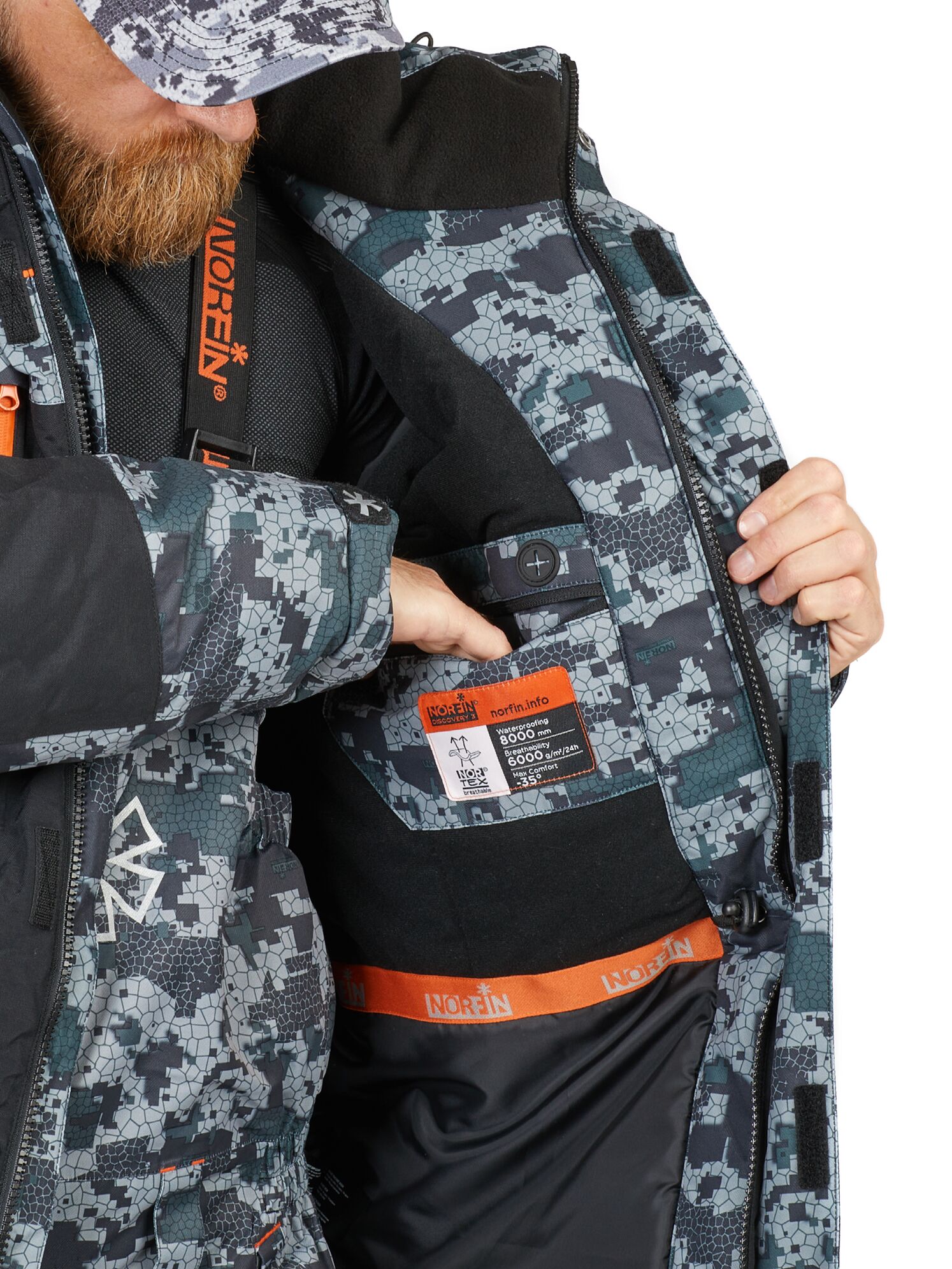 Talikostüüm Norfin DISCOVERY 3 CAMO 45320 45320 picture#5 Talikostüüm Norfin DISCOVERY 3 CAMO 45320 45320 picture#5