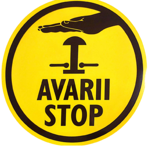 Emergency stop button yellow/black R778E R778E picture#0
