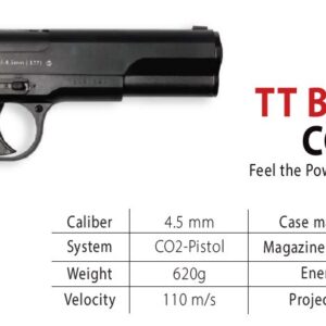 Пистолет CO2 PISTOL Borner TT Blowback cal.4,5mm/Bbs 8.3014 picture#1