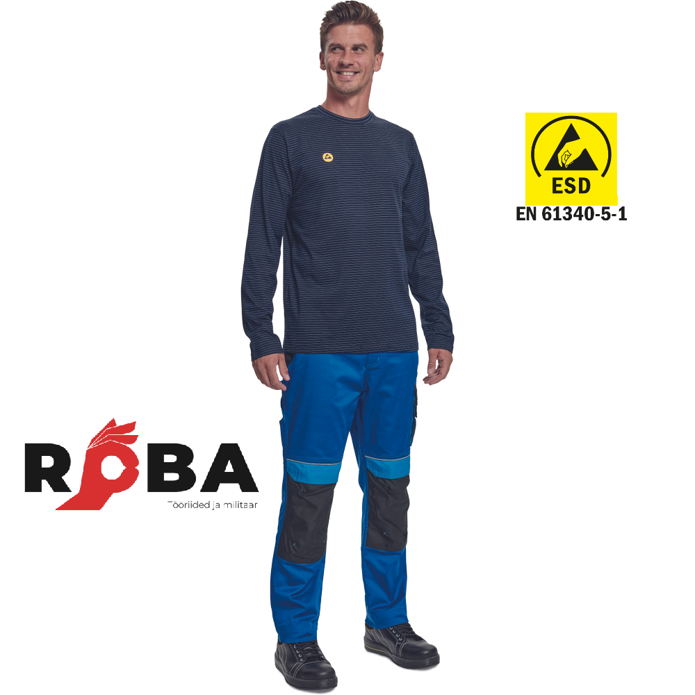 NOYO ESD LS T-särk, tumesinine NOYO-ESD-LS-navy picture#1 NOYO ESD LS T-särk, tumesinine NOYO-ESD-LS-navy picture#1