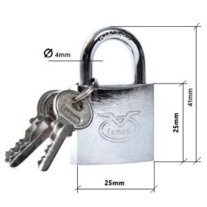 Padlock 25mm CHROM TN_2513 picture#0