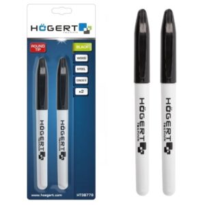 HOEGERT permanent black markers 2 pcs/pack HT3B779 HT3B779 picture#1