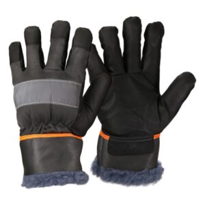 TETU 121TV Synthetic Leather Winter Gloves grey 121TV picture#0