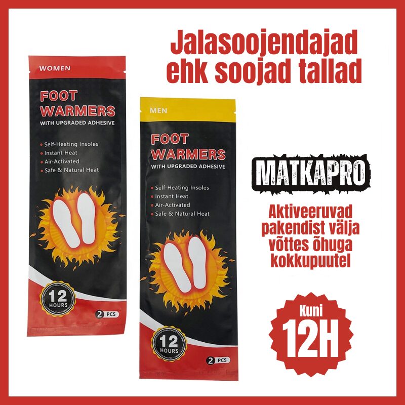 Matkapro M-100F ühekordsed jalasoojendajad M-100F picture#1 Matkapro M-100F ühekordsed jalasoojendajad M-100F picture#1