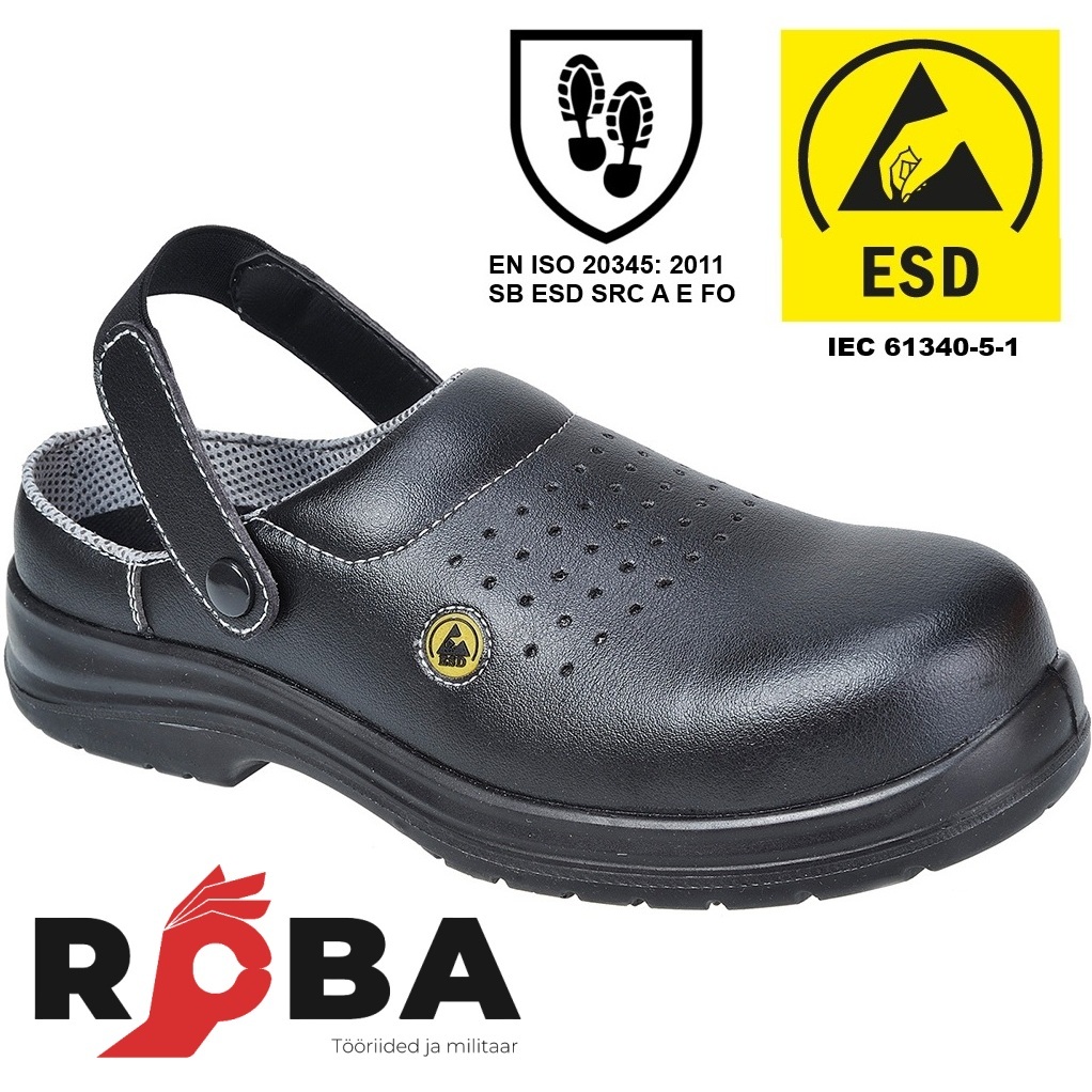 FC03BKR - Composite Microfibre Clog SB ESD SRC A E FO black FC03BKR picture#0 FC03BKR - Composite Microfibre Clog SB ESD SRC A E FO black FC03BKR picture#0