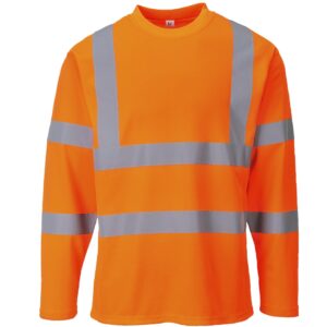 Pikkade varrukatega T-särk S278 - Helkurpuuvillane Comfort kangas, oranž S278 picture#0